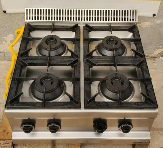 Εστία Αερίου Επιτραπέζια Με 4 Καυστήρες 70x70x30Cm ΜΒΜ Μεταχειρισμένη